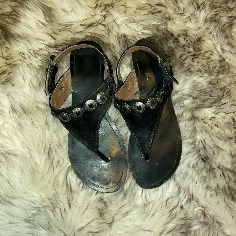 Western concho sandals